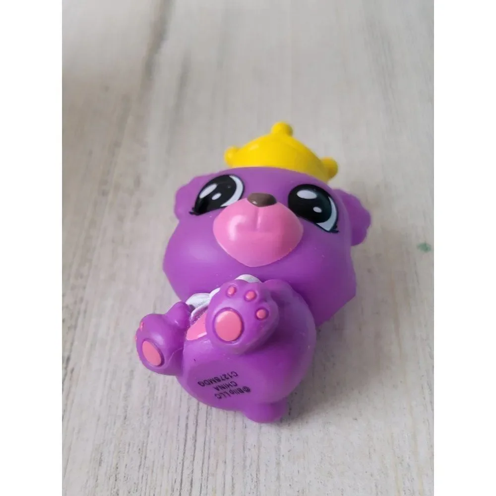 Purple‎ teddy bear bath toy Crown Princess Royal toy figure